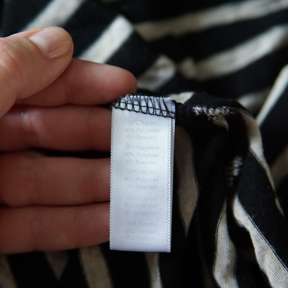 Puella Striped Black/Cream Maxi Dress XS - Picture 6 of 8
